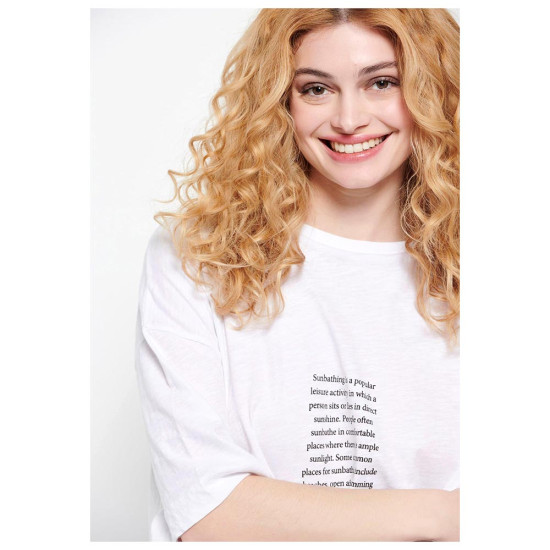 Funky Buddha Γυναικεία κοντομάνικη μπλούζα